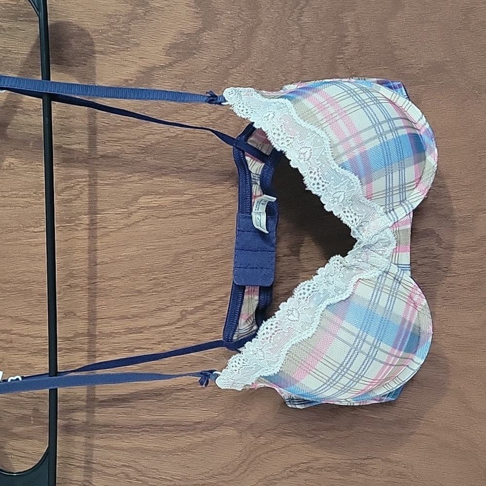 Plaid aerie bra